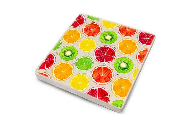 Glasunderlägg 4-pack - Flerfärgad - Inredning & dekor - Dekor & inredningsdetaljer - Bordsdekoration - Glasunderlägg