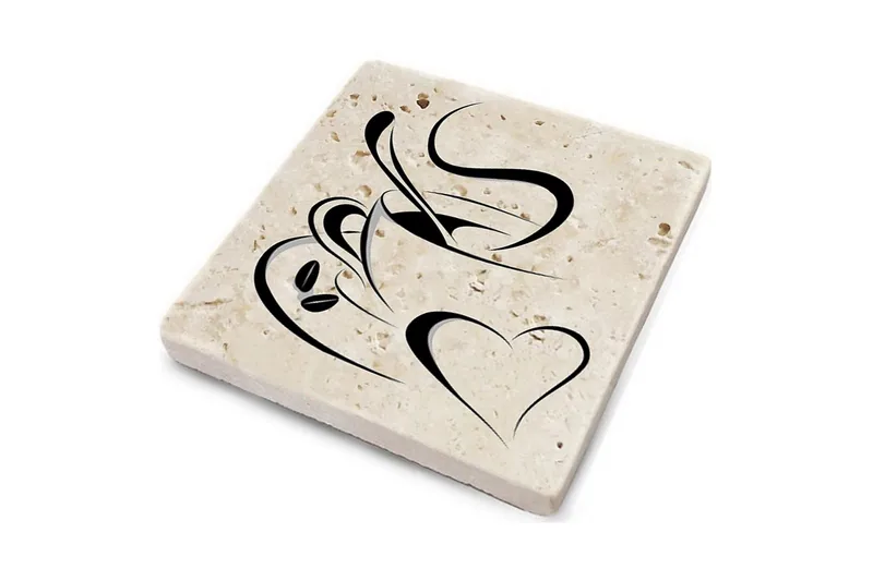 Glasunderlägg 4-pack - Flerfärgad - Inredning & dekor - Dekor & inredningsdetaljer - Bordsdekoration - Glasunderlägg