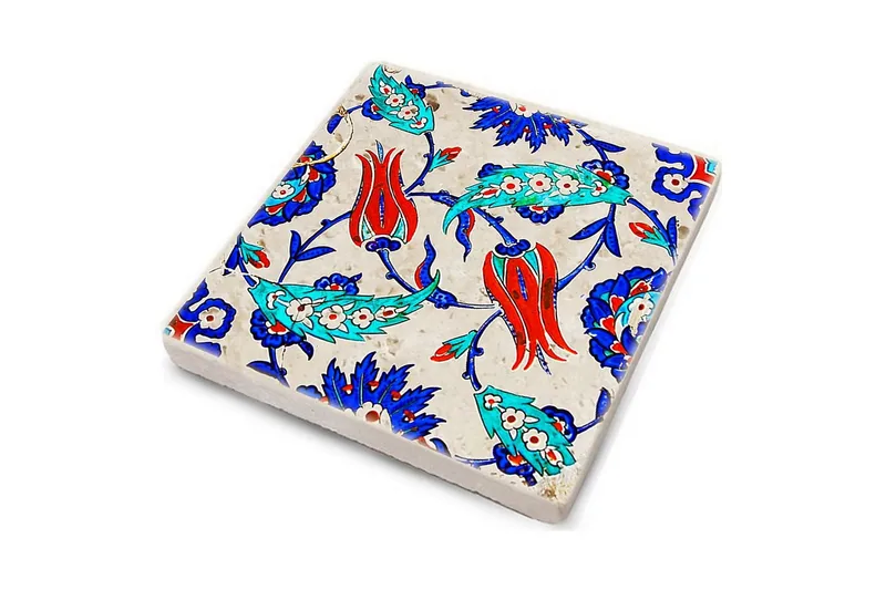 Glasunderlägg 4-pack - Flerfärgad - Inredning & dekor - Dekor & inredningsdetaljer - Bordsdekoration - Glasunderlägg