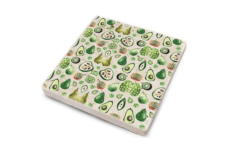 Glasunderlägg 4-pack - Flerfärgad - Inredning & dekor - Dekor & inredningsdetaljer - Bordsdekoration - Glasunderlägg