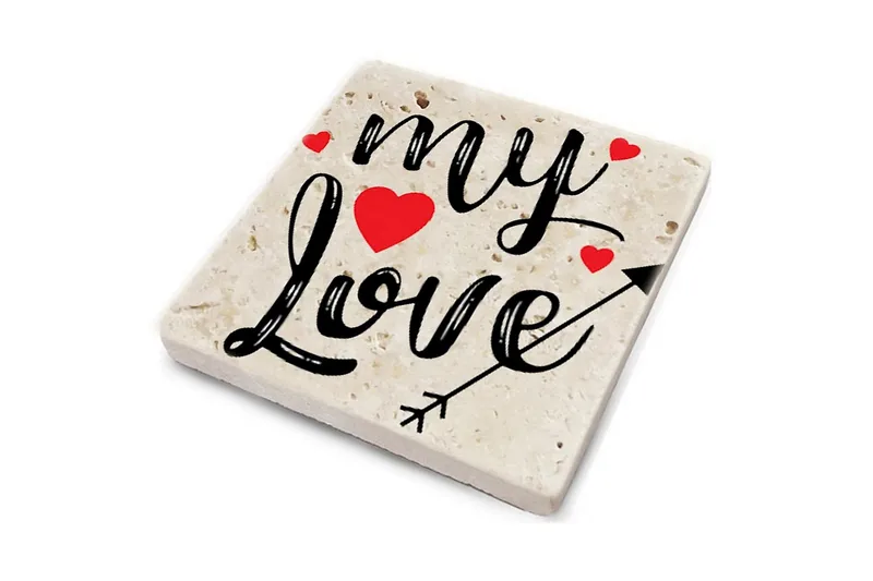 Glasunderlägg 4-pack - Flerfärgad - Inredning & dekor - Dekor & inredningsdetaljer - Bordsdekoration - Glasunderlägg