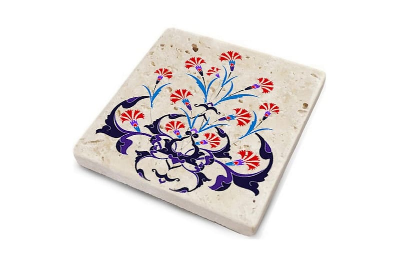 Glasunderlägg 4-pack - Flerfärgad - Inredning & dekor - Dekor & inredningsdetaljer - Bordsdekoration - Glasunderlägg