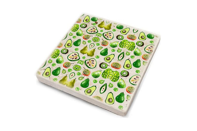 Glasunderlägg 4-pack - Flerfärgad - Inredning & dekor - Dekor & inredningsdetaljer - Bordsdekoration - Glasunderlägg