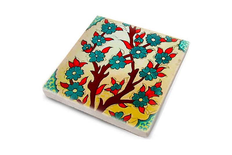 Glasunderlägg 4-pack - Flerfärgad - Inredning & dekor - Dekor & inredningsdetaljer - Bordsdekoration - Glasunderlägg