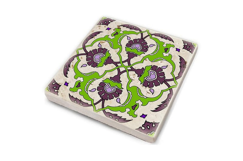 Glasunderlägg 4-pack - Lila/Grön - Inredning & dekor - Dekor & inredningsdetaljer - Bordsdekoration - Glasunderlägg