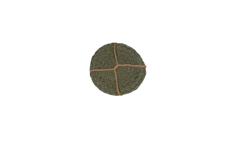 Sigge Glasunderlägg Ø10 cm - Olivgrön - Inredning & dekor - Dekor & inredningsdetaljer - Bordsdekoration - Glasunderlägg