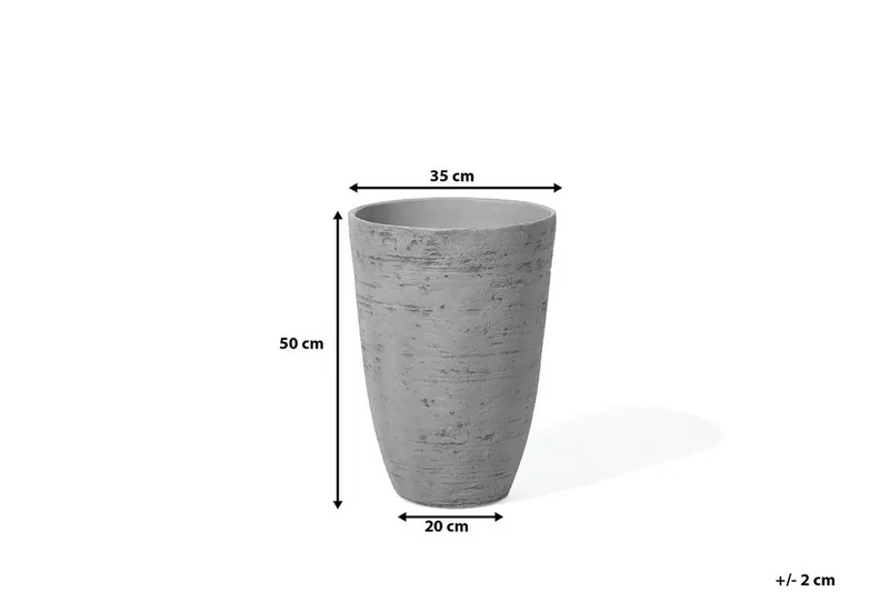 Camia Kruka 35.5 cm - Grå - Inredning & dekor - Trädgårdsdekoration - Utomhuskrukor - Blomkrukor