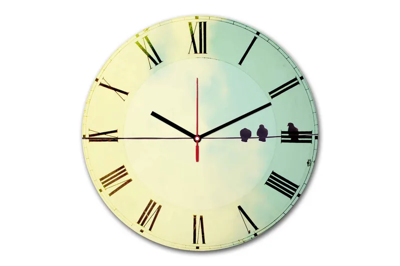 Dekorativ MDF-klocka - Flerfärgad - Inredning & dekor - Dekor & inredningsdetaljer