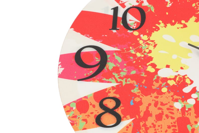 Dekorativ MDF-klocka - Flerfärgad - Inredning & dekor - Dekor & inredningsdetaljer