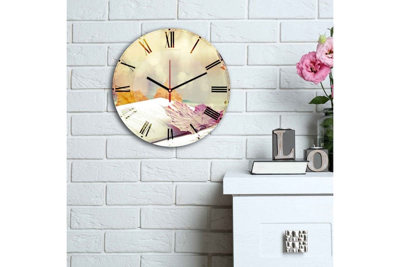 Dekorativ MDF-klocka - Flerfärgad - Inredning & dekor - Dekor & inredningsdetaljer