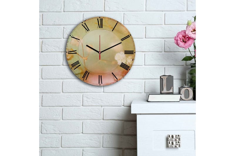 Dekorativ MDF-klocka - Flerfärgad - Inredning & dekor - Dekor & inredningsdetaljer