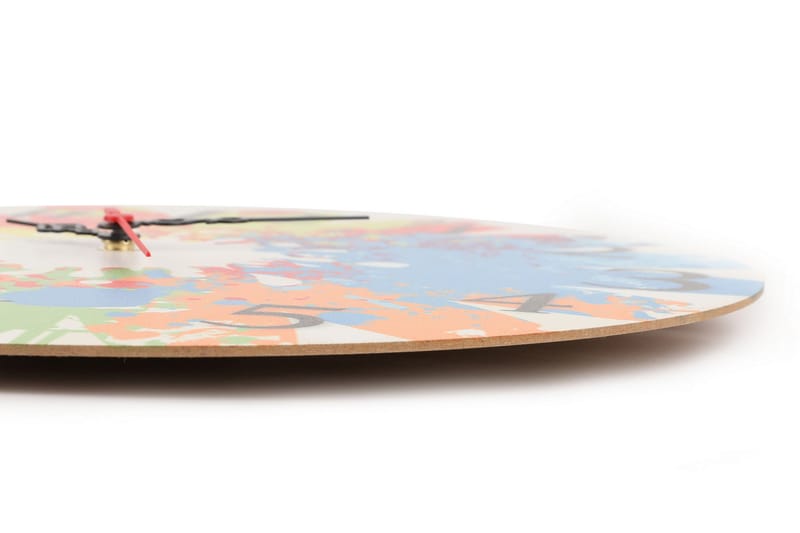 Dekorativ MDF-klocka - Flerfärgad - Inredning & dekor - Dekor & inredningsdetaljer