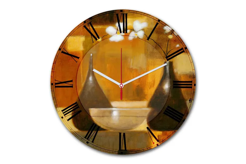 Dekorativ MDF-klocka - Flerfärgad - Inredning & dekor - Dekor & inredningsdetaljer