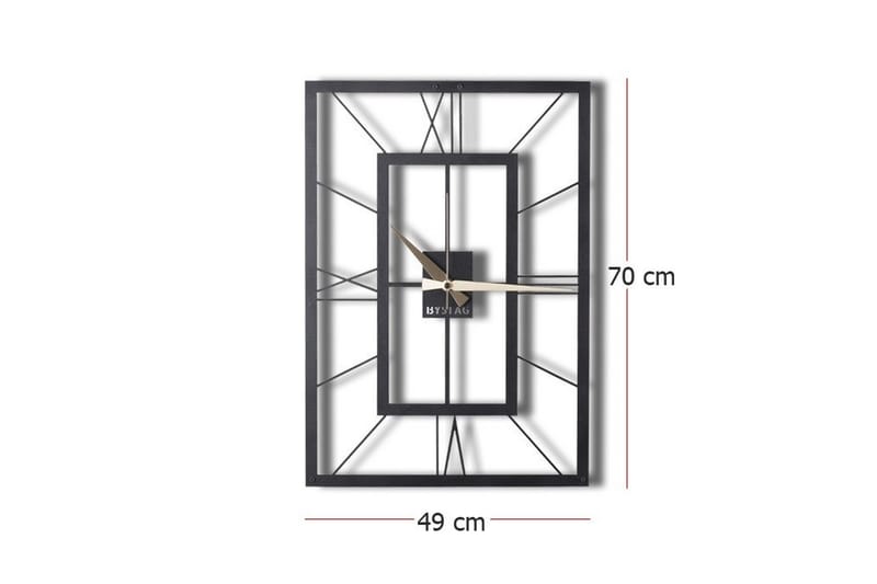 DEKORATIV Metallväggklocka - Inredning & dekor - Dekor & inredningsdetaljer