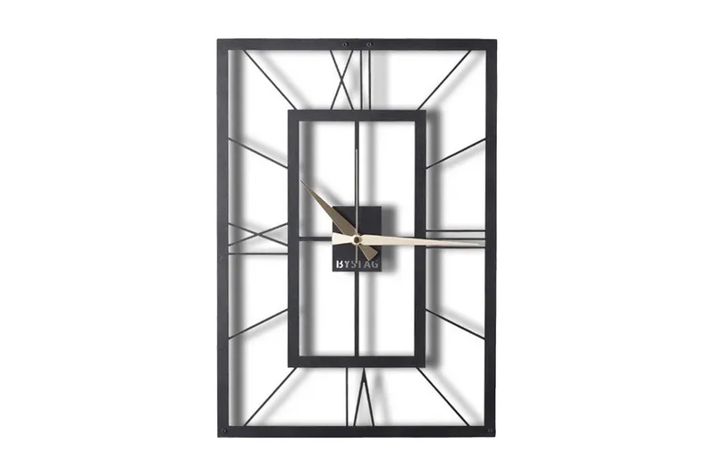 DEKORATIV Metallväggklocka