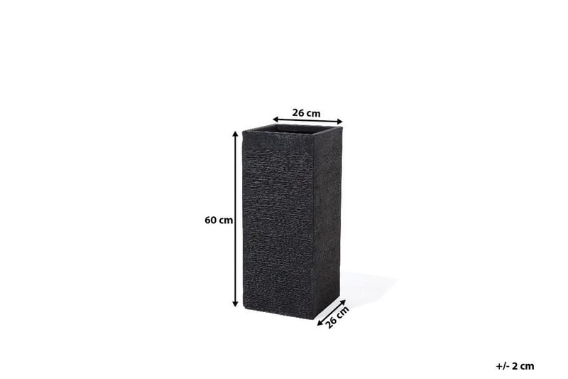 Dion Kruka 33 cm - Svart - Inredning & dekor - Trädgårdsdekoration - Utomhuskrukor - Blomkrukor