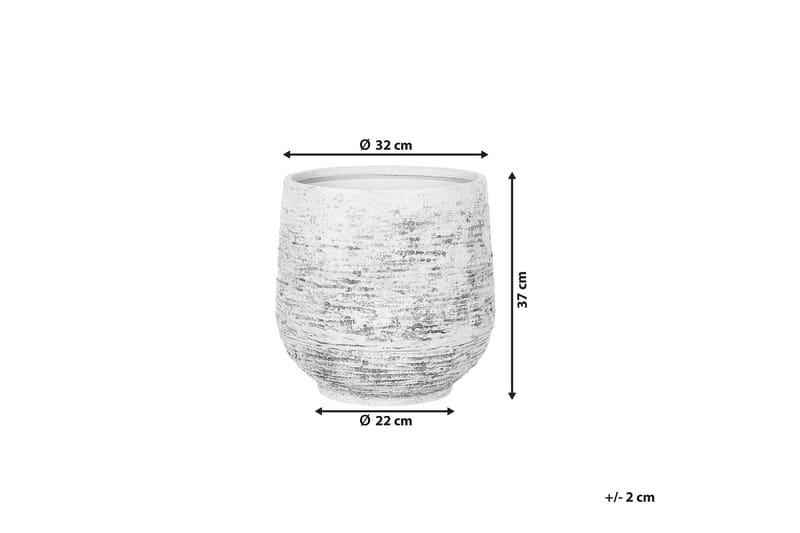 Dioni Kruka 36 cm - Grå - Inredning & dekor - Trädgårdsdekoration - Utomhuskrukor - Blomkrukor