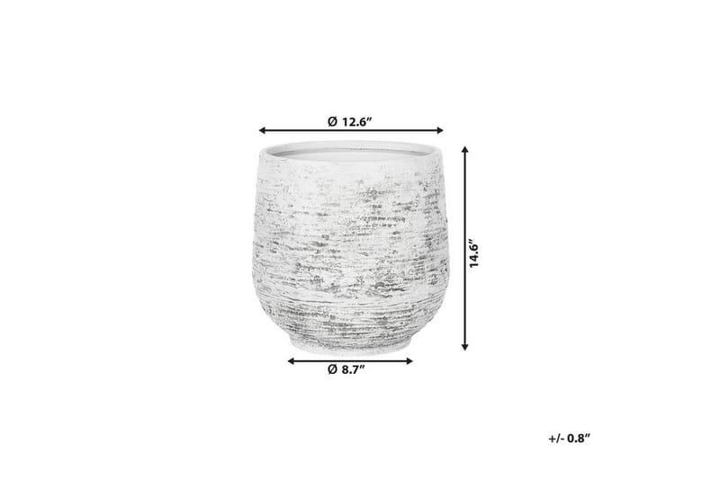 Dioni Kruka 36 cm - Grå - Inredning & dekor - Trädgårdsdekoration - Utomhuskrukor - Blomkrukor