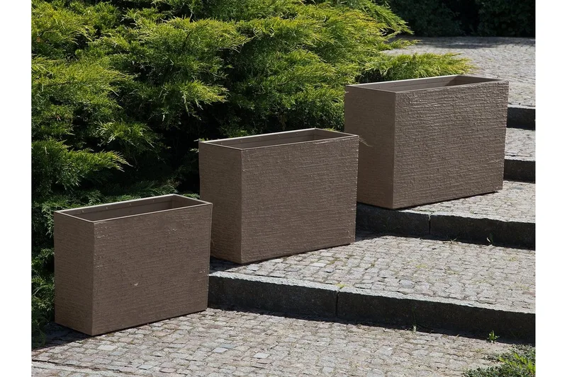 Edessa Kruka 70 cm - Brun - Inredning & dekor - Trädgårdsdekoration - Utomhuskrukor - Blomkrukor