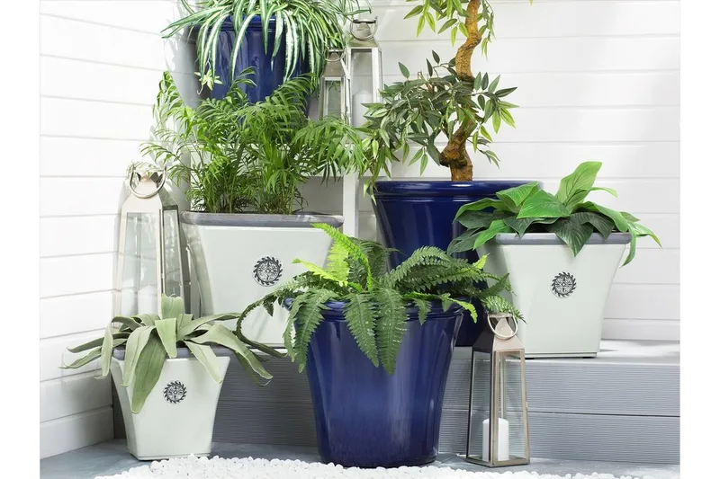 Elateia Blomkruka 35 cm, Vit