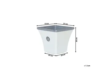 Elateia Blomkruka 35 cm - Vit - Inredning & dekor - Trädgårdsdekoration - Utomhuskrukor - Blomkrukor
