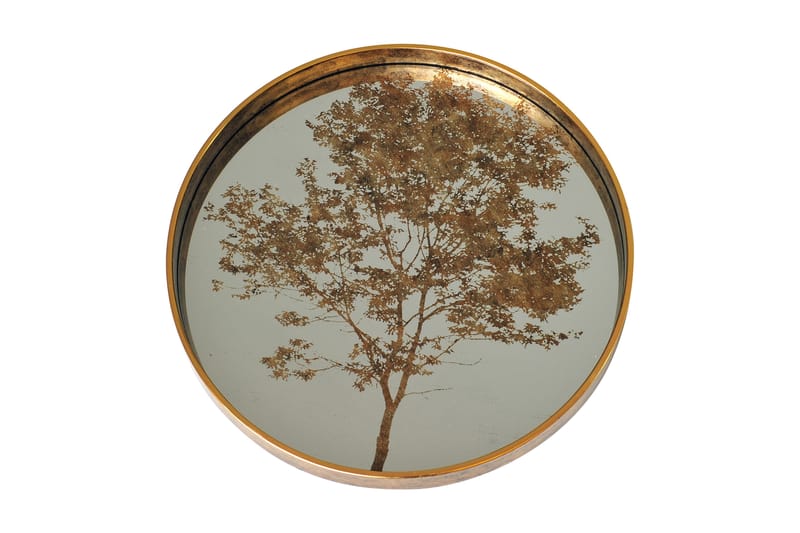 FORMIGONES Dekorationsfat 45 cm Runt Guld - Inredning & dekor - Dekor & inredningsdetaljer