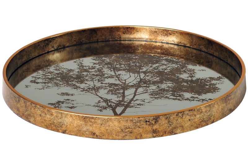 FORMIGONES Dekorationsfat 45 cm Runt Guld - Inredning & dekor - Dekor & inredningsdetaljer