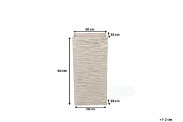 Gaza Kruka 30 cm - Beige - Inredning & dekor - Trädgårdsdekoration - Utomhuskrukor - Blomkrukor