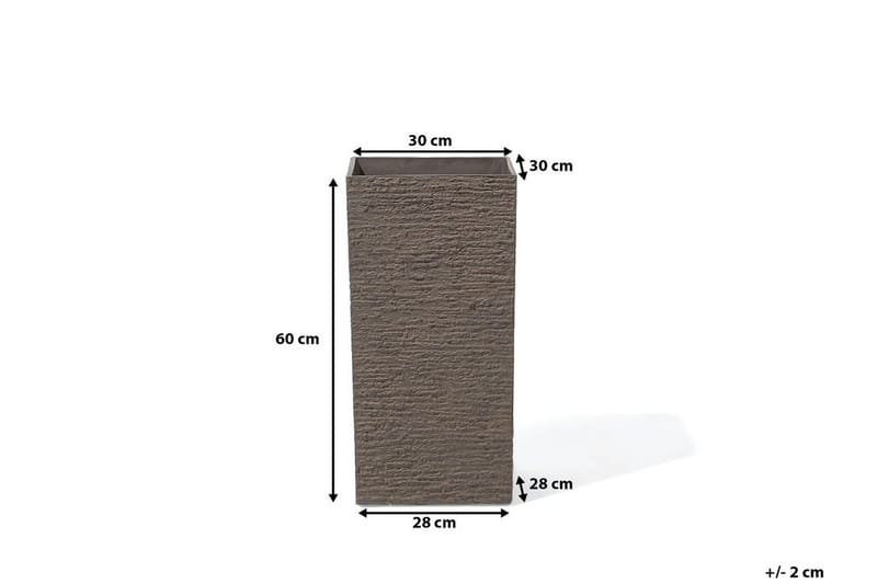 Gaza Kruka 30 cm - Brun - Inredning & dekor - Trädgårdsdekoration - Utomhuskrukor - Blomkrukor