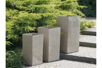 Gaza Kruka 35 cm - Beige - Inredning & dekor - Trädgårdsdekoration - Utomhuskrukor - Blomkrukor