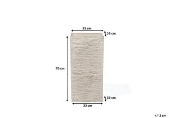 Gaza Kruka 35 cm - Beige - Inredning & dekor - Trädgårdsdekoration - Utomhuskrukor - Blomkrukor