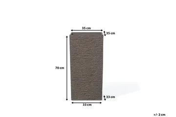 Gaza Kruka 35 cm - Brun - Inredning & dekor - Trädgårdsdekoration - Utomhuskrukor - Blomkrukor