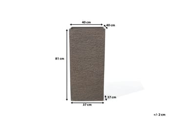 Gaza Kruka 40 cm - Brun - Inredning & dekor - Trädgårdsdekoration - Utomhuskrukor - Blomkrukor