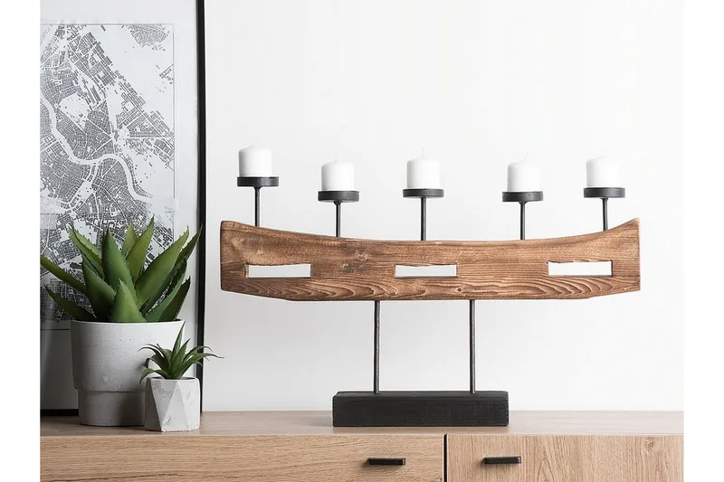 Guatemala Ljusstake 36 cm - Trä/Natur - Inredning & dekor - Dekor & inredningsdetaljer