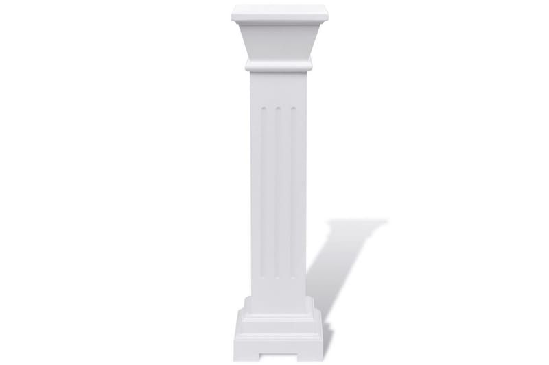 Klassisk blompelare MDF - Vit - Inredning & dekor - Dekor & inredningsdetaljer
