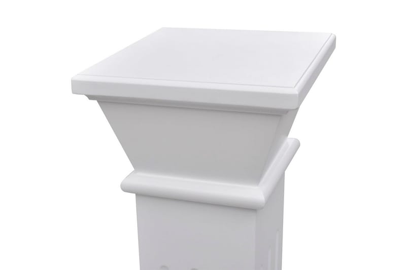 Klassisk blompelare MDF - Vit - Inredning & dekor - Dekor & inredningsdetaljer