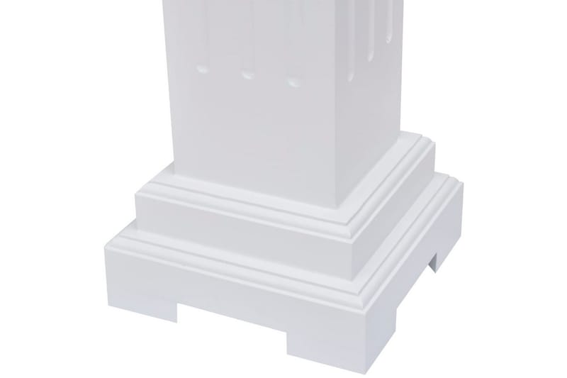 Klassisk blompelare MDF - Vit - Inredning & dekor - Dekor & inredningsdetaljer