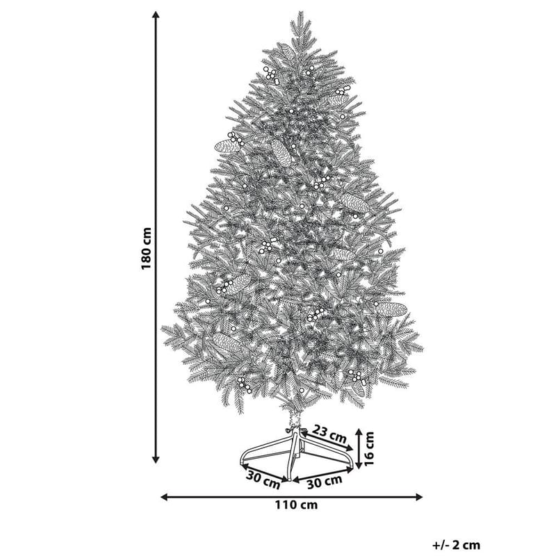 Konstgjord Julgran Palomar - 110x110x180 cm - Inredning & dekor - Julpynt & helgdekoration - Julpynt & juldekoration - Plastgran