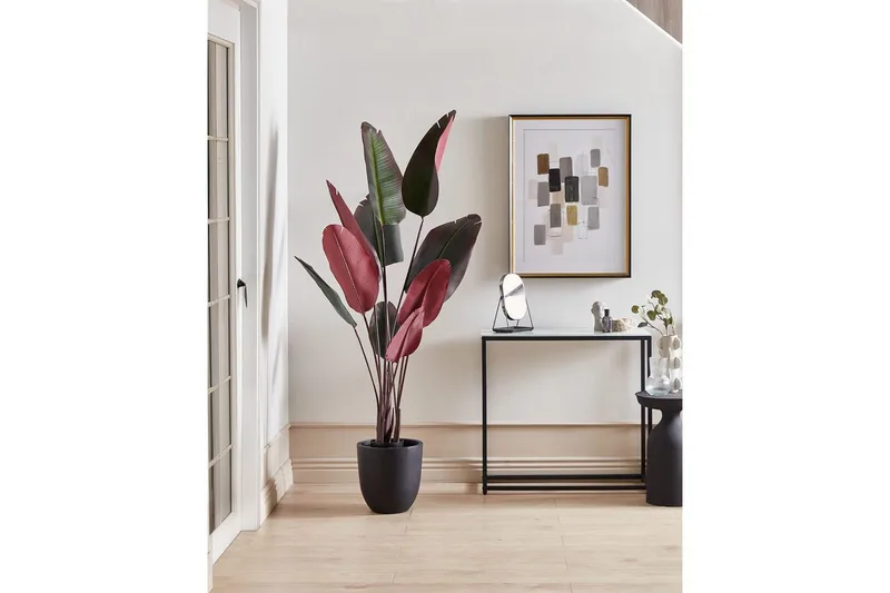 Konstgjord växt Banana Tree Grön/svart/röd, 95x95x170 cm - Grön/svart/röd, 95x95x170 cm - Inredning & dekor - Dekor & inredningsdetaljer - Konstgjorda växter
