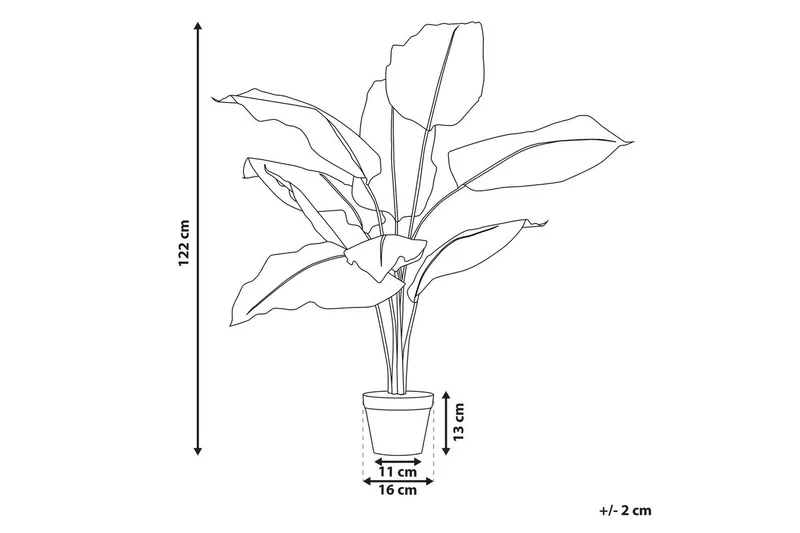 Konstgjord växt Dieffenbachia 16x16x122 cm - 16x16x122 cm - Inredning & dekor - Dekor & inredningsdetaljer - Konstgjorda växter