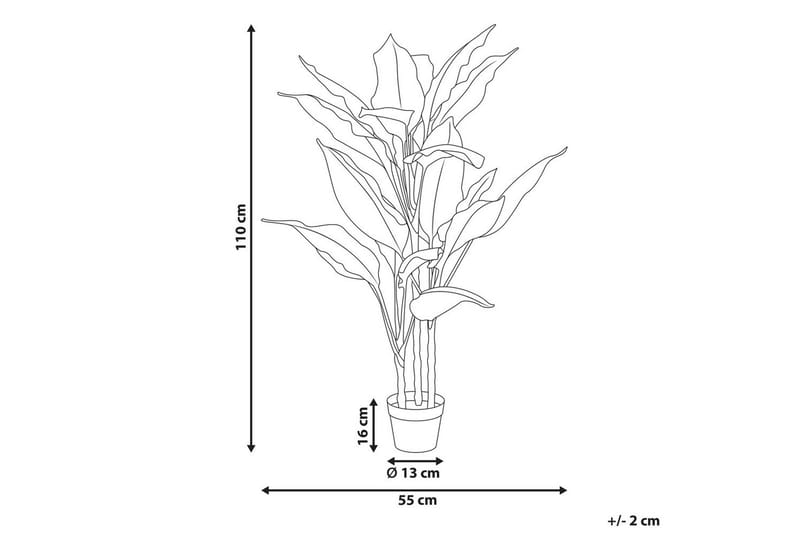 Konstgjord växt Dieffenbachia 55x55x110 cm - 55x55x110 cm - Inredning & dekor - Dekor & inredningsdetaljer - Konstgjorda växter