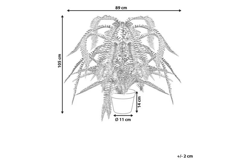 Konstgjord växt Fern Leaf Plant - Inredning & dekor - Dekor & inredningsdetaljer - Konstgjorda växter