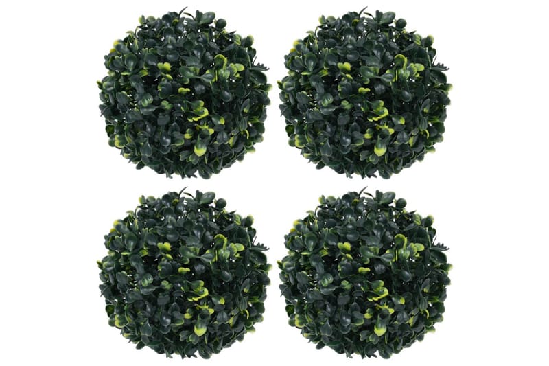 Konstgjorda buxbombollar 4 st 12 cm - Grön - Inredning & dekor - Dekor & inredningsdetaljer - Konstgjorda växter