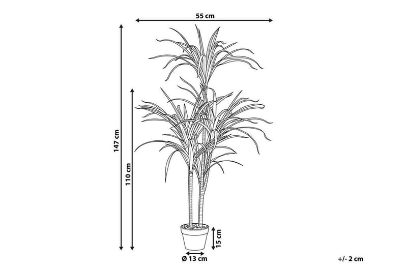 Berden Konstgjord Krukväxt 147 cm Dracaena anita - Grön - Inredning & dekor - Dekor & inredningsdetaljer - Konstgjorda växter
