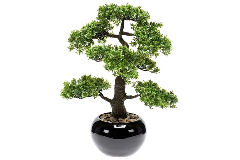 Emerald Konstväxt bonsaiträd fikus mini grön 47 cm 420006 - Inredning & dekor - Dekor & inredningsdetaljer - Konstgjorda växter
