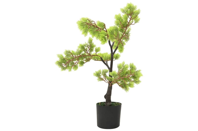 Konstgjort bonsaiträd i kruka cypress 60 cm grön - Grön - Konstgjorda växter