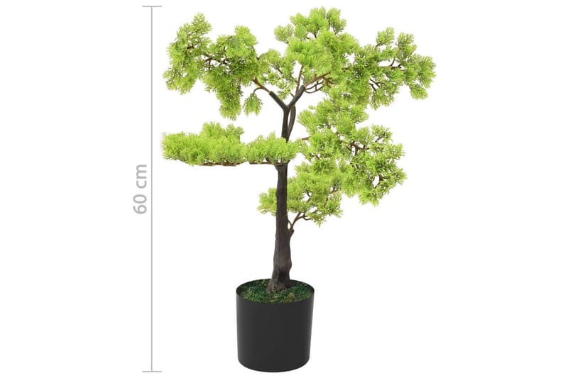 Konstgjort bonsaiträd i kruka cypress 60 cm grön - Grön - Inredning & dekor - Dekor & inredningsdetaljer - Konstgjorda växter