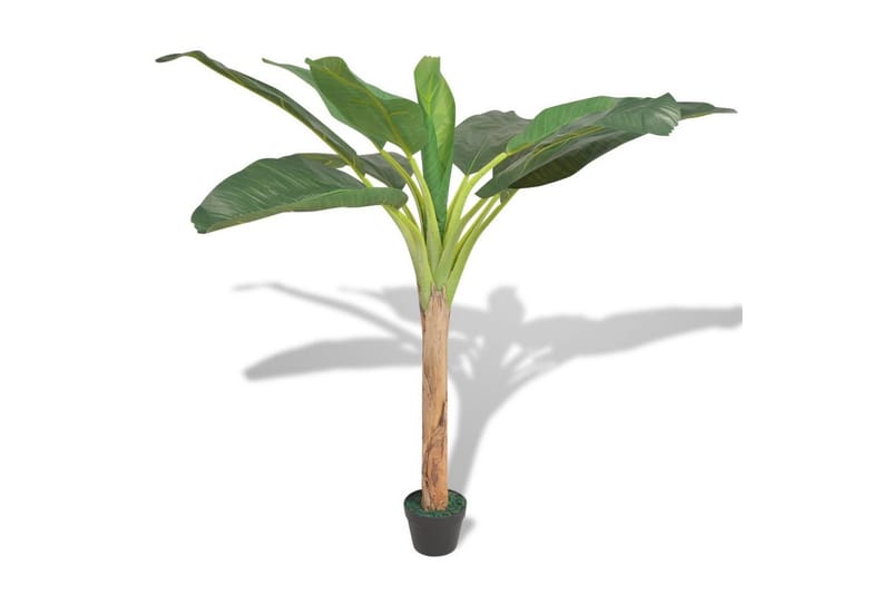 Konstväxt Bananträd med kruka 150 cm grön - Grön - Konstgjorda växter