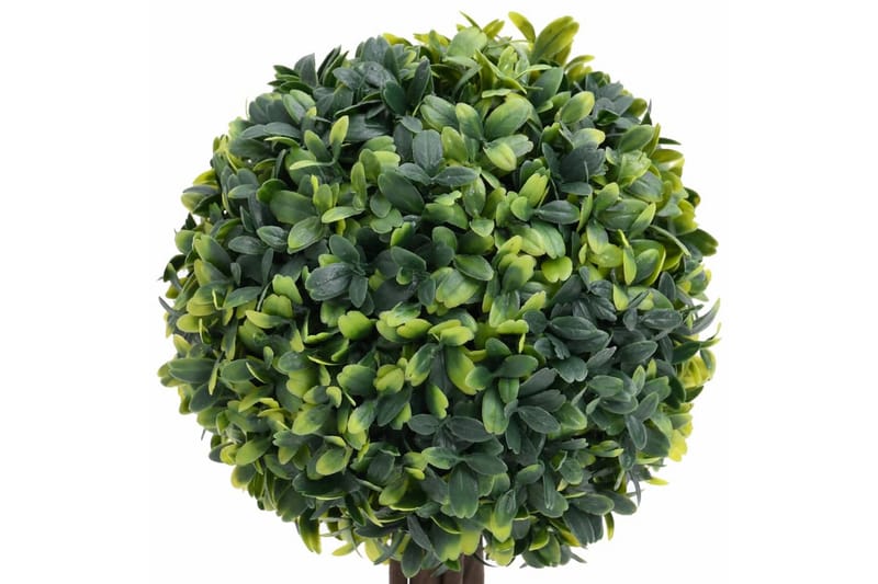 Konstväxt buxbom 2 st bollformad med kruka 33 cm grön - Grön - Konstgjorda växter