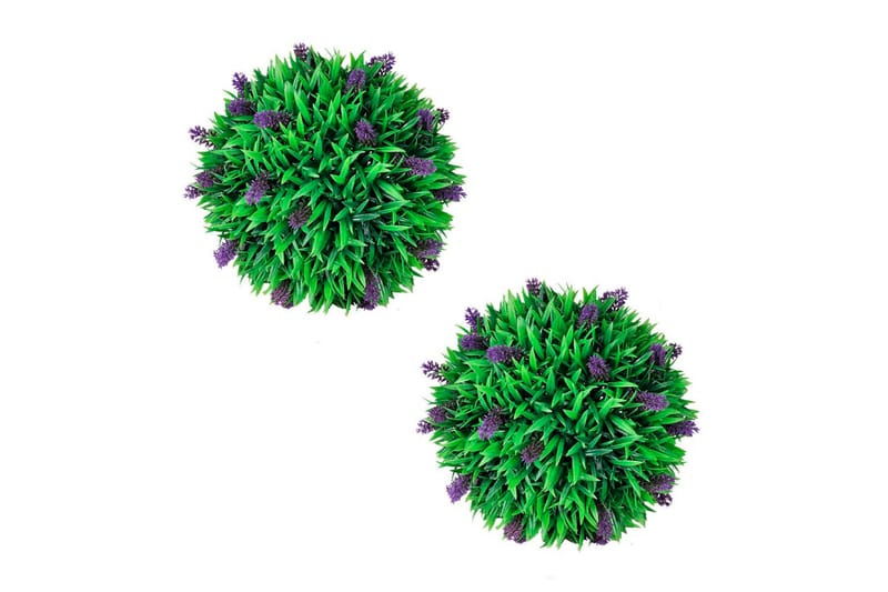 Konstväxt buxbomboll med lavendel 30 cm - Grön - Inredning & dekor - Dekor & inredningsdetaljer - Konstgjorda växter